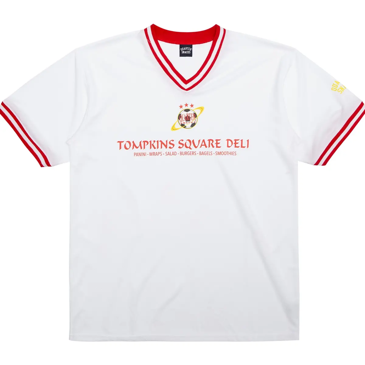 Quartersnacks Deli Squad Soccer Jersey White 1