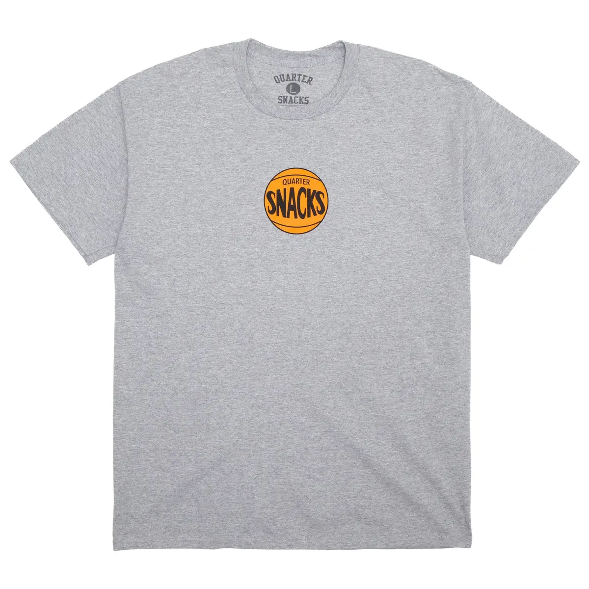 Quartersnacks 70'S Logo Tee Heather Grey 1