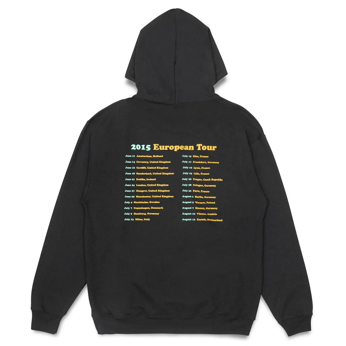 Quartersnacks Euro Tour Hoodie Black 2