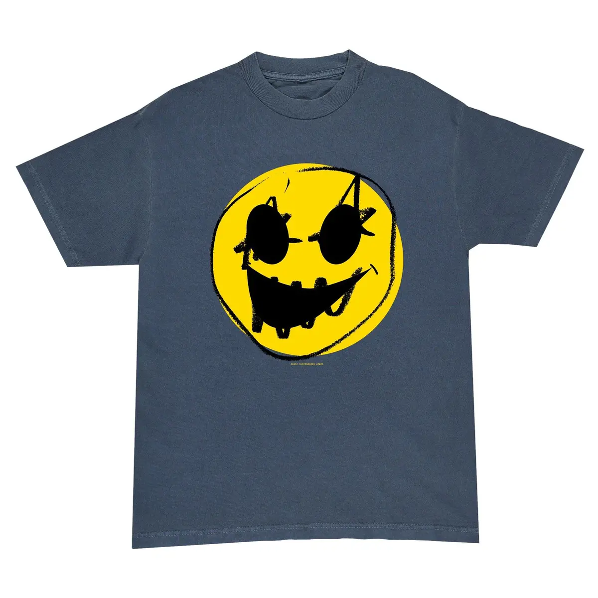 Quasi Haha Tee Faded Navy 1