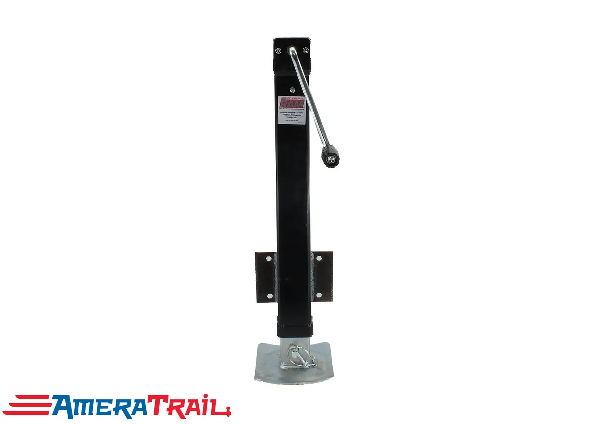 7K Drop Leg Bolt On Jack, Available W/ Different Size Mounting Plates - Made By Ram 1