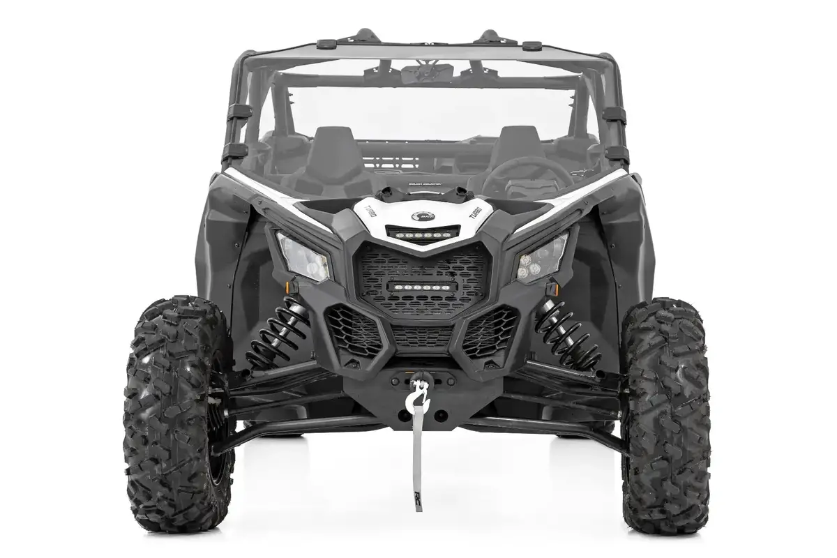 Led Light Grille Mount | 6" Black Slimline | Can-Am Maverick X3 1