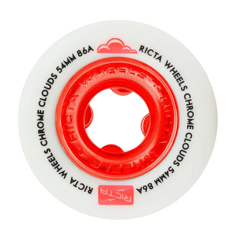 Ricta Wheels Chrome Clouds 86A Red 54Mm 1