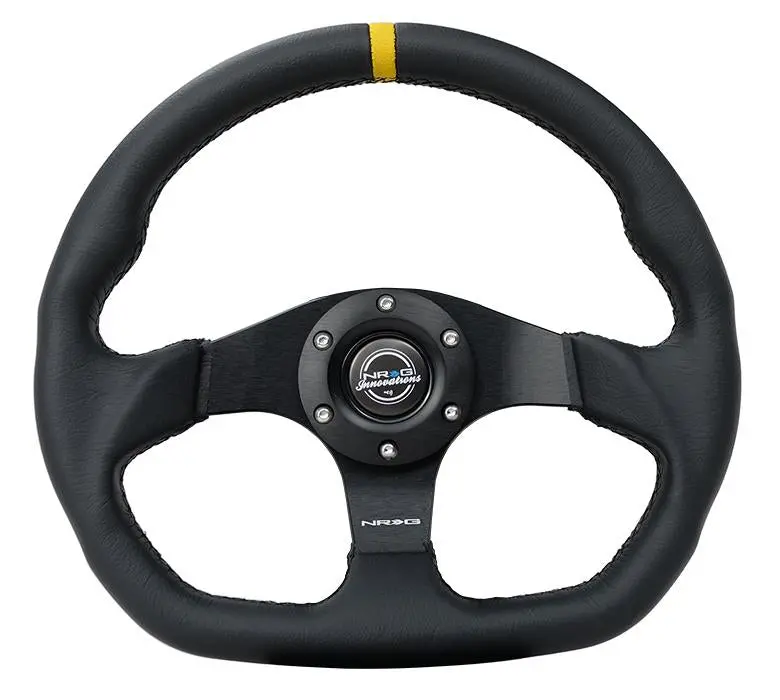 Nrg Innovations Flat Bottom Steering Wheel Leather 1