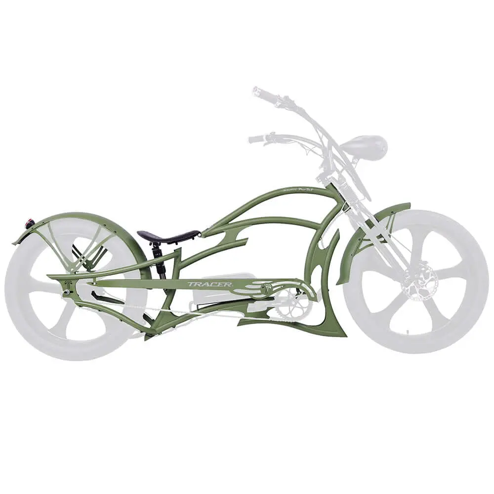 Tracer Fm-Raptor Ebike Frame 26Inch Stretch Chopper For Single Speed/7 Speed 1