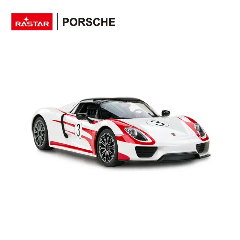 Rc Car 1/4 Officially Licensed Scale Porsche 918 Spyder Performance White 1