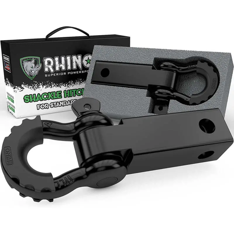 Shackle Hitch Receiver With D-Ring By Rhino Usa 1