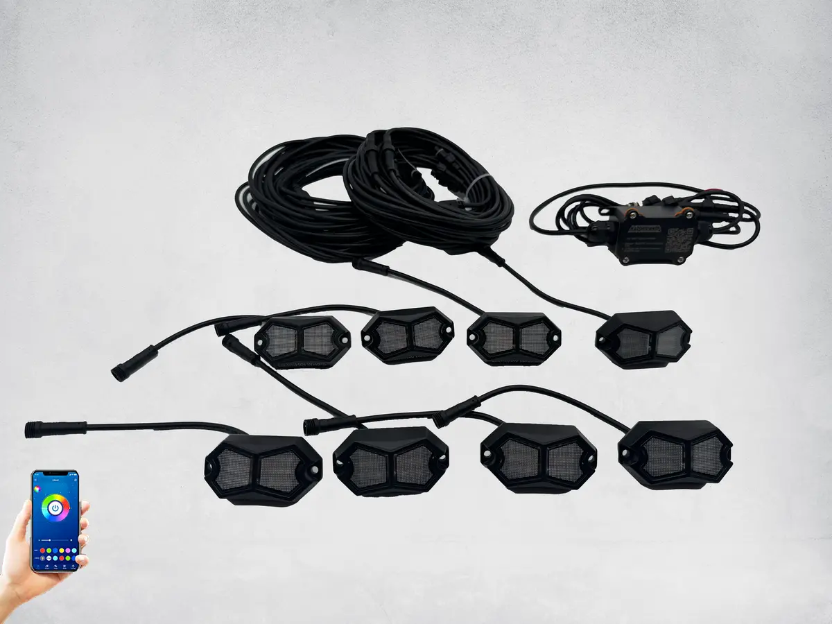Rosewell X-1 Rock Lights 8-Pack By Marshin Whips 1
