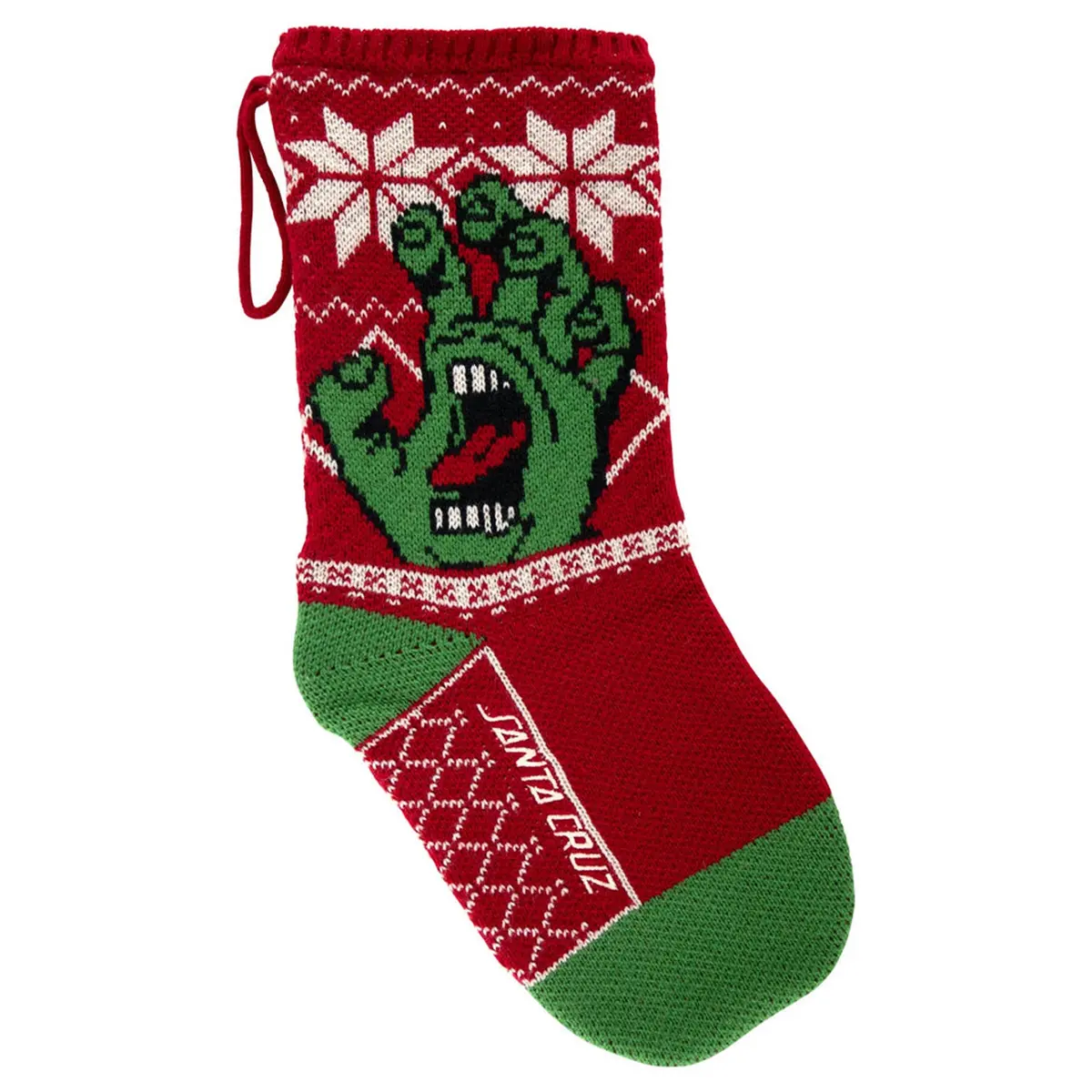 Santa Cruz Screaming Stocking Red/Green 1