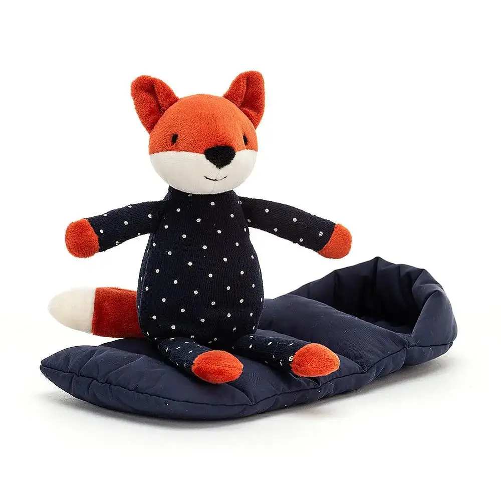 Jellycat Sleeping Bag Snuggler Fox 1