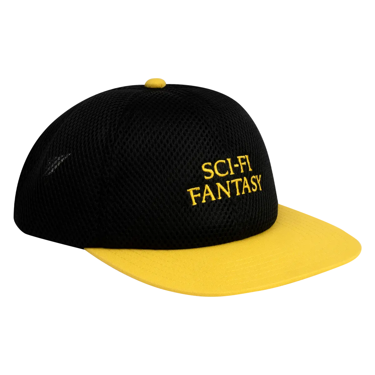 Sci Fi Fantasy Logo Hat Black Mesh 1