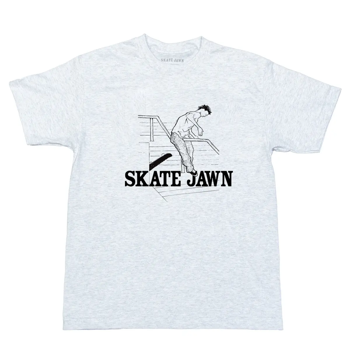 Skate Jawn Handrail Tee Ash 1