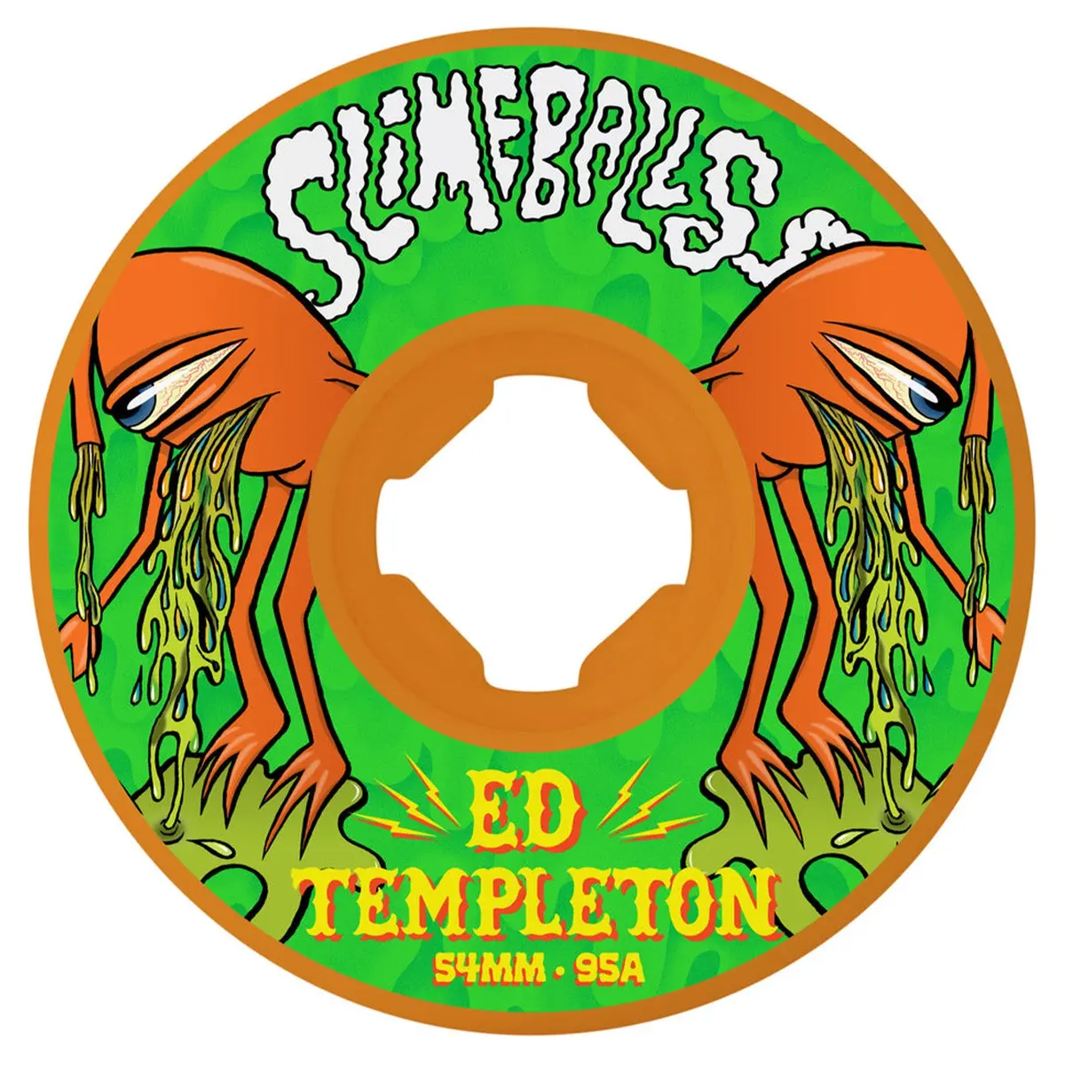 Slime Balls Wheels Ed Templeton Vomit Mini Orange Hardline 54Mm 95A 1