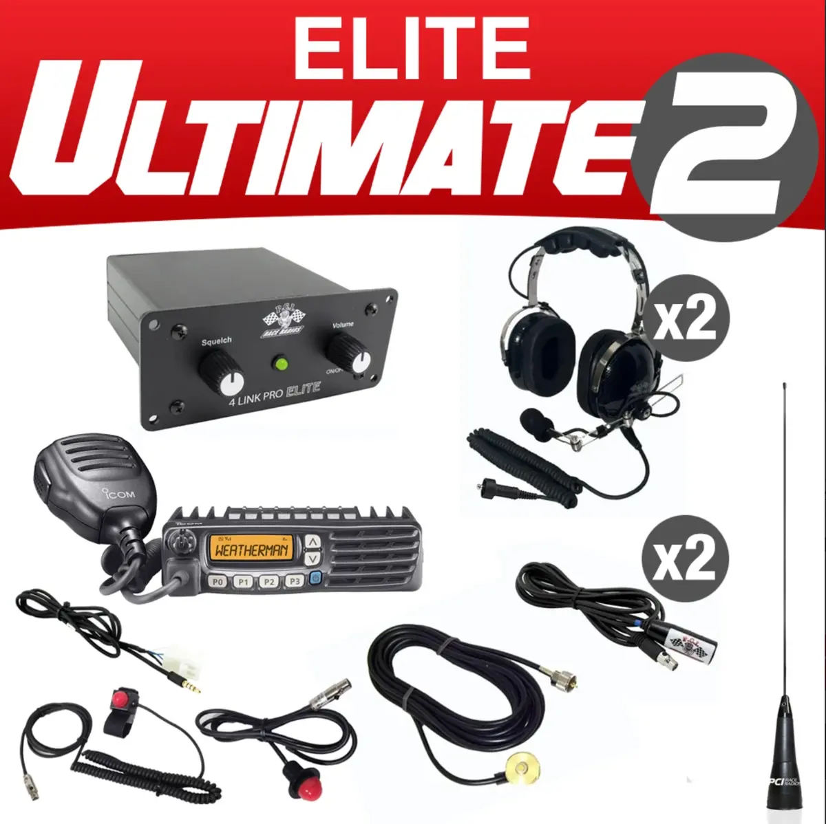 Pci Race Radios Elite Ultimate 2 Intercom Packages 1