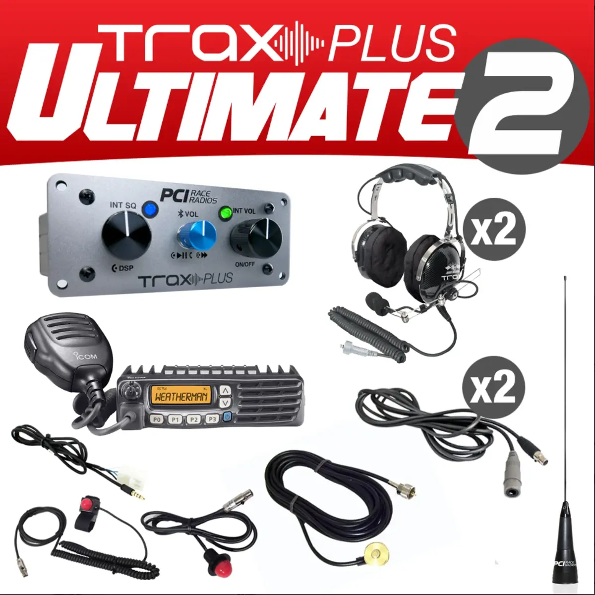 Pci Race Radios Trax Plus Ultimate 2 Intercom Packages 1