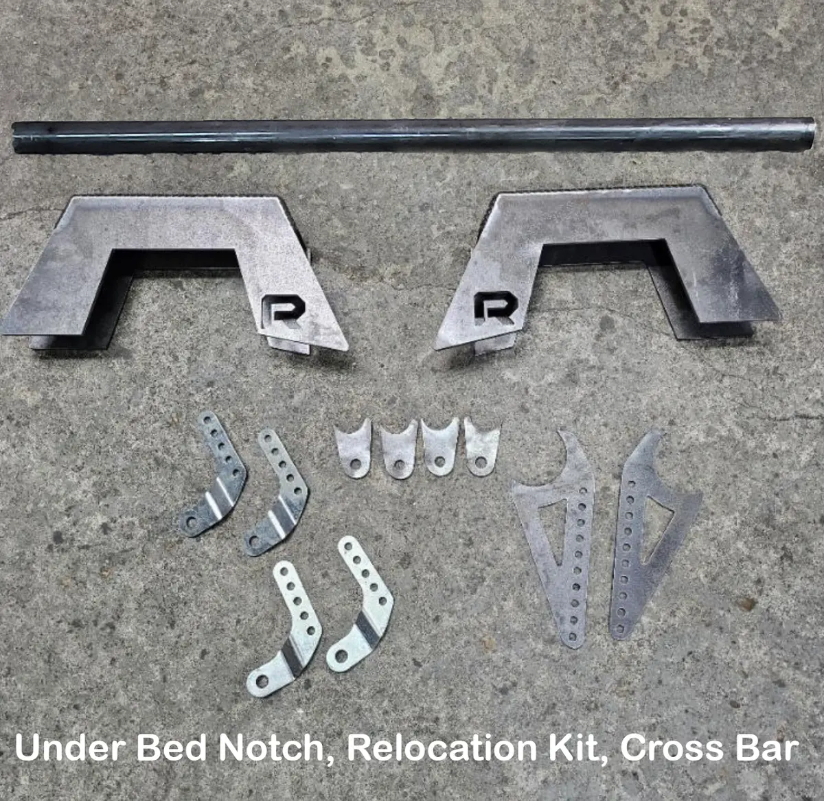 1988-1998 Silverado Sierra Under Bed Notch Crossbar & Shock Relocation Kit 1