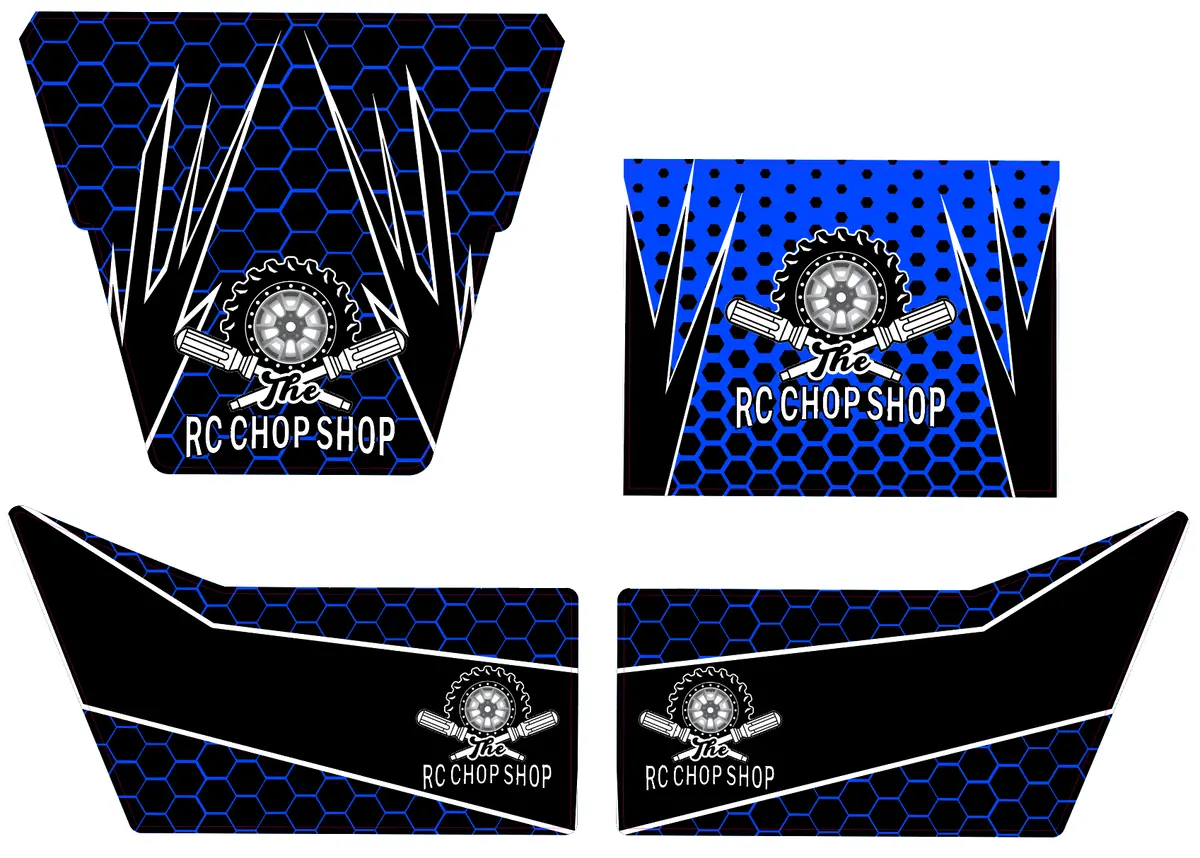 Speedy Rc R2xxl Scx6 Moon Buggy Wrap Kit Rc Chop Shop Theme (Various Colors) 1