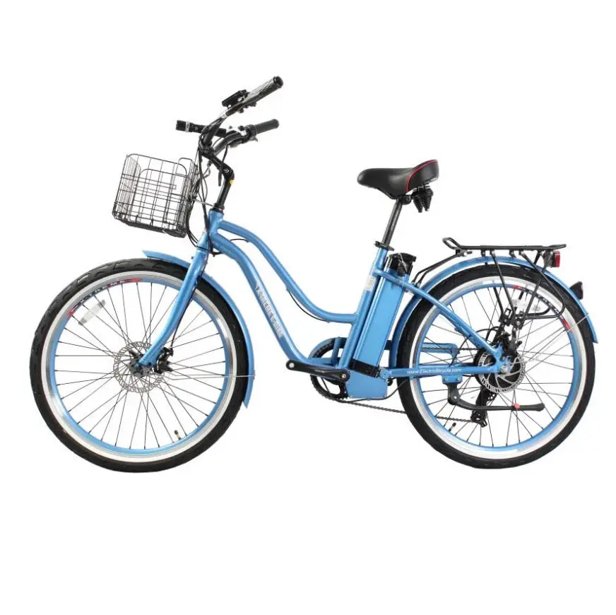 X-Treme Malibu Elite Max 36 Volt Beach Cruiser Step Through Electric Bike 1