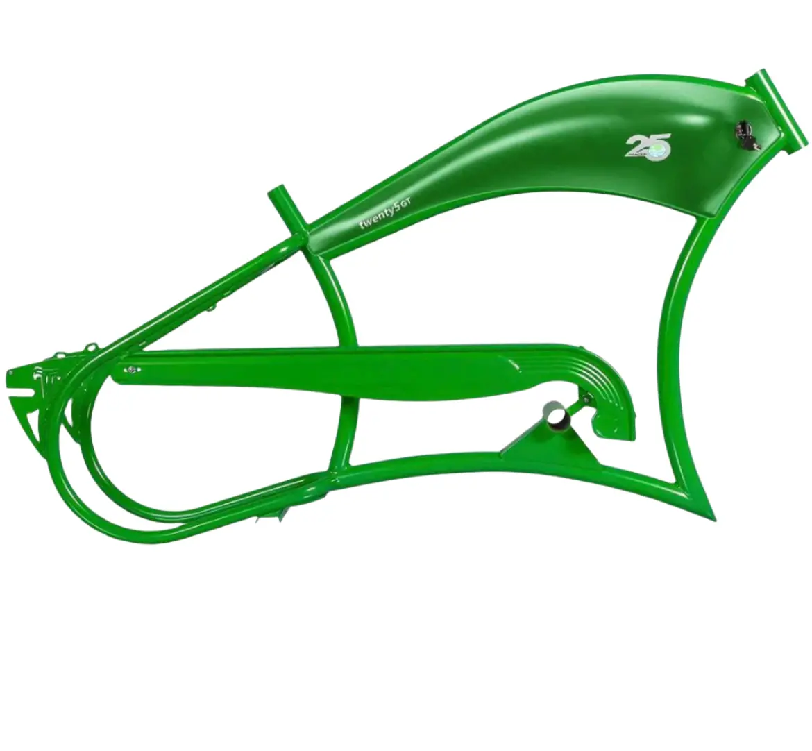 Tracer Fm-Twenty5 E-Bike 26" Stretch Cruiser Steel Frame And Chain Guard For 26" X3.0, 4.0 Tire 2