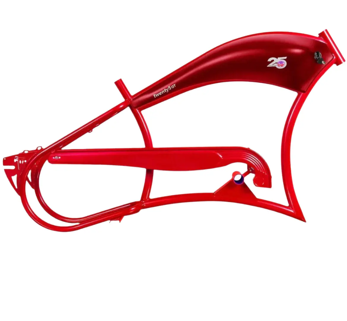 Tracer Fm-Twenty5 E-Bike 26" Stretch Cruiser Steel Frame And Chain Guard For 26" X3.0, 4.0 Tire 3