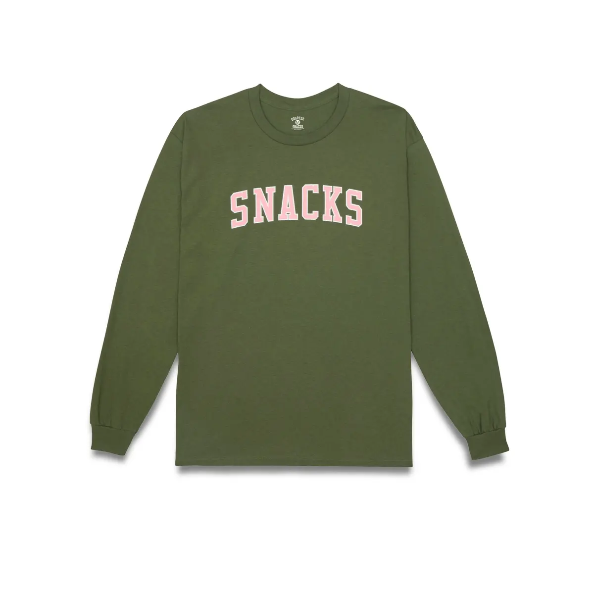 Quartersnacks Snacks Varsity Longsleeve T-Shirt Olive Green 1