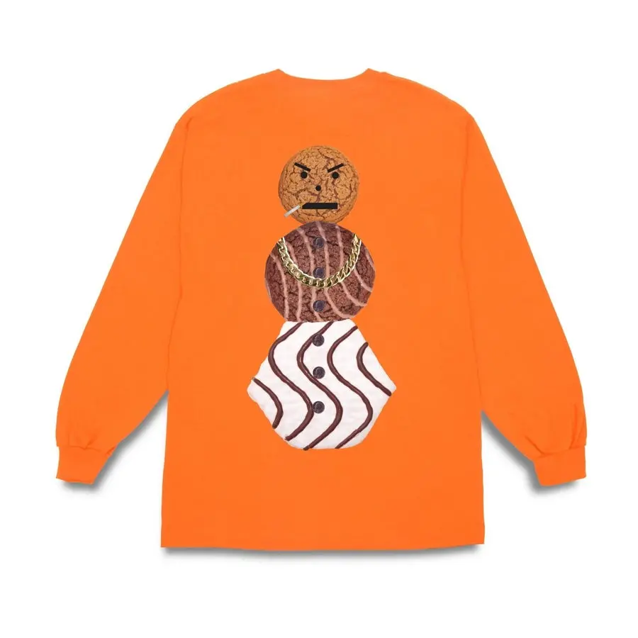 Quarter Snacks Snackman Longsleeve Tee Orange 1