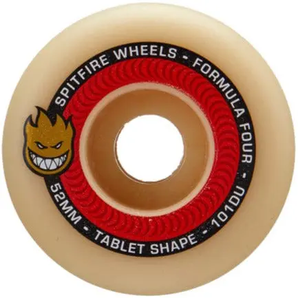 Spitfire Wheels Formula Four F4 Tablets Natural 101D 52Mm 1