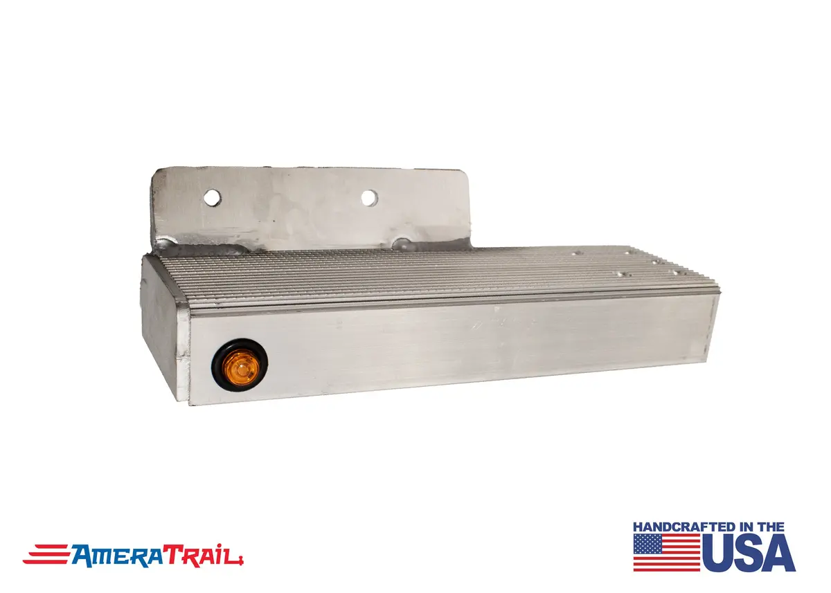13" Channel Step, Starboard Front W/ Fender Support & Led Marker Light - Includes Ss Attaching Hardware 1