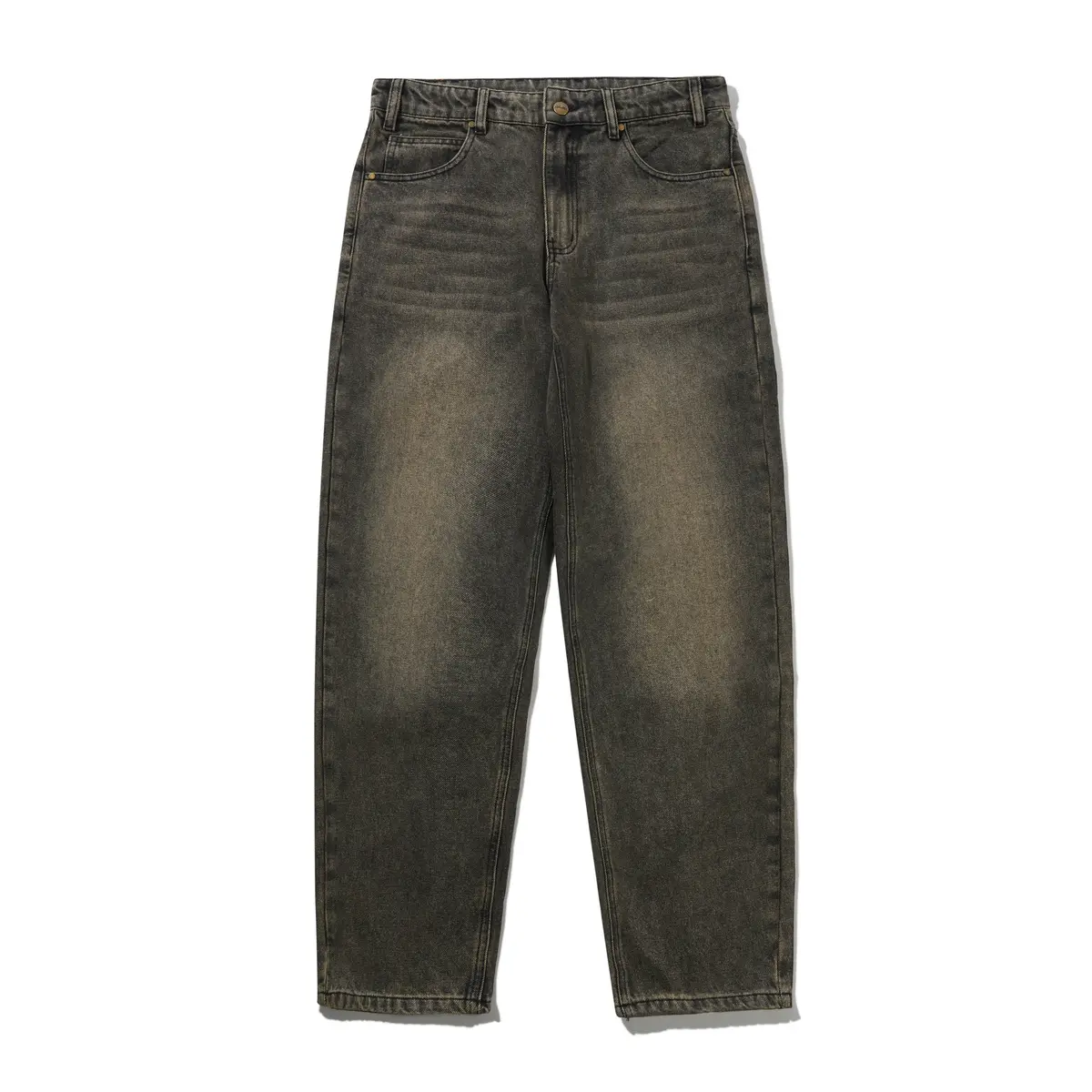 Butter Goods Straight Leg Denim Jeans Brown Tint 1