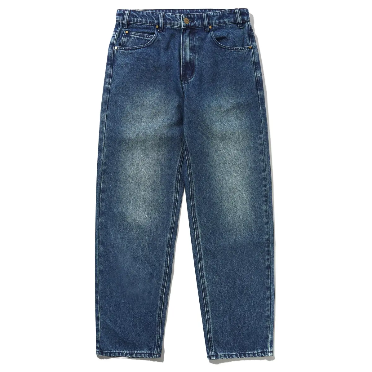 Butter Goods Straight Leg Denim Jeans Distressed Indigo 1