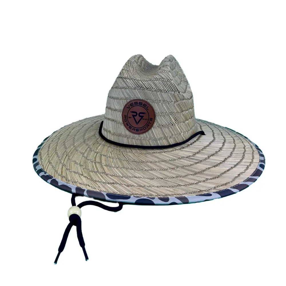 Vessel Leather Patch Straw Hat 1