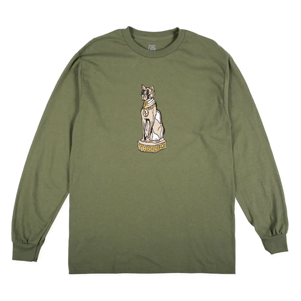 Theories Cat Goddess Longsleeve Tee Olive 1