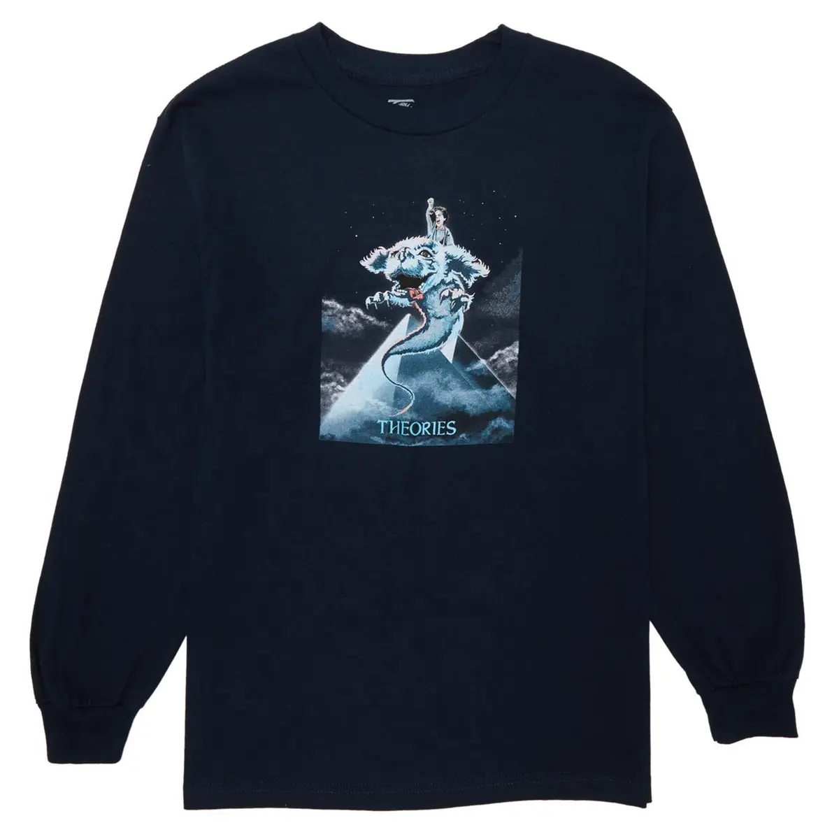 Theories Luckdragon Ls Tee Slate Blue 1