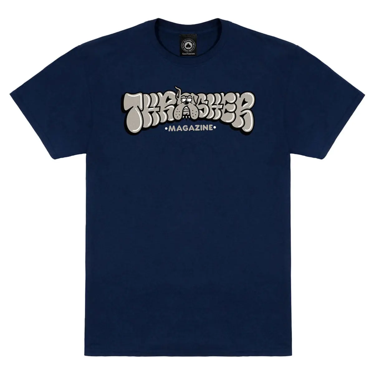 Thrasher Bully Tee Navy 1