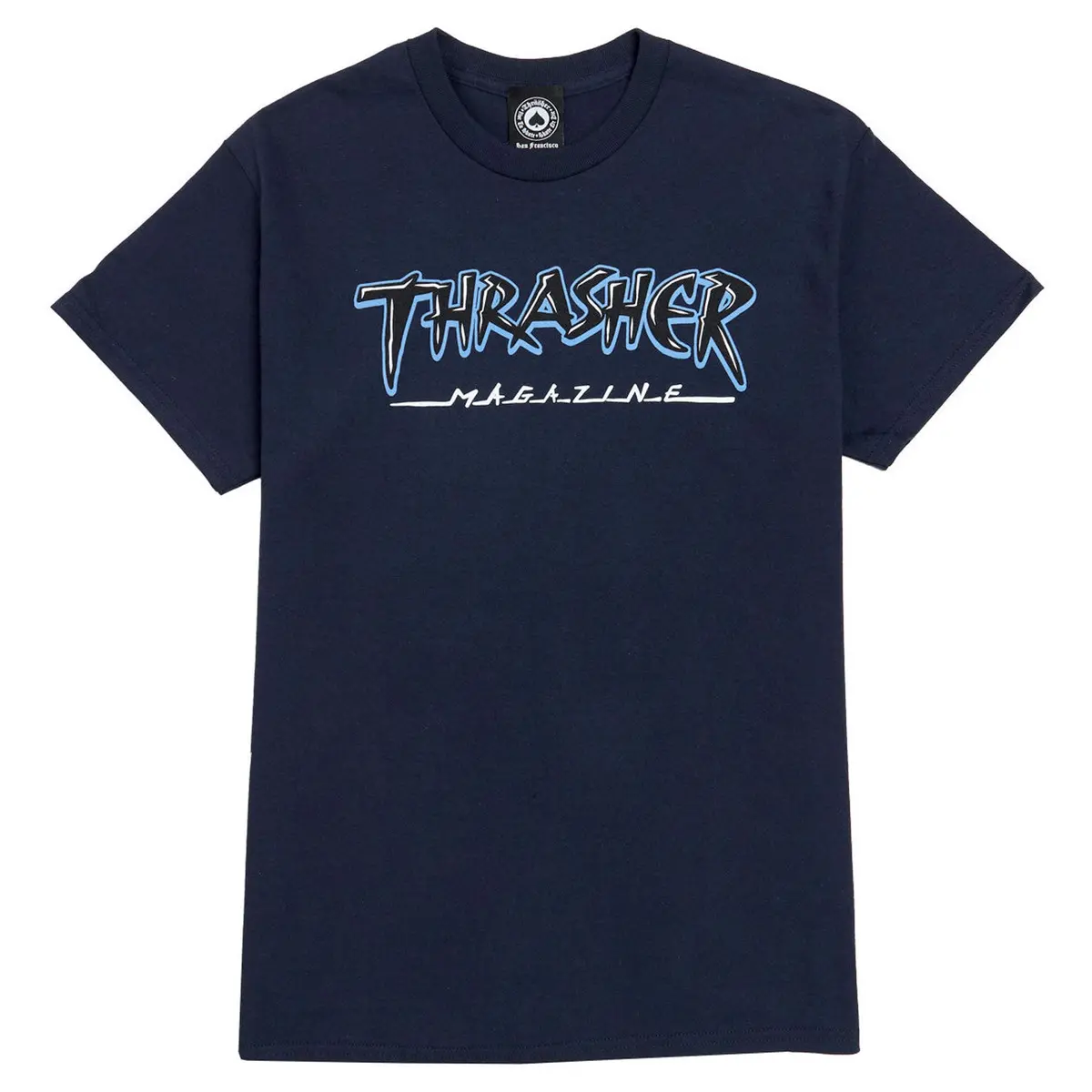 Thrasher Slash Tee Navy 1