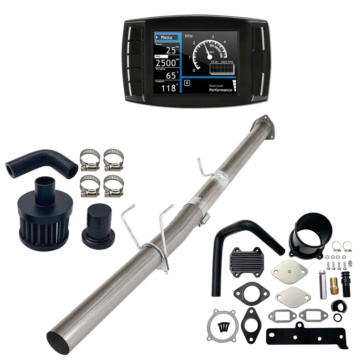 2013-2018 6.7L Ram Cummins 4" Dpf/Egr/Ccv Delete All-In-One Kit 1