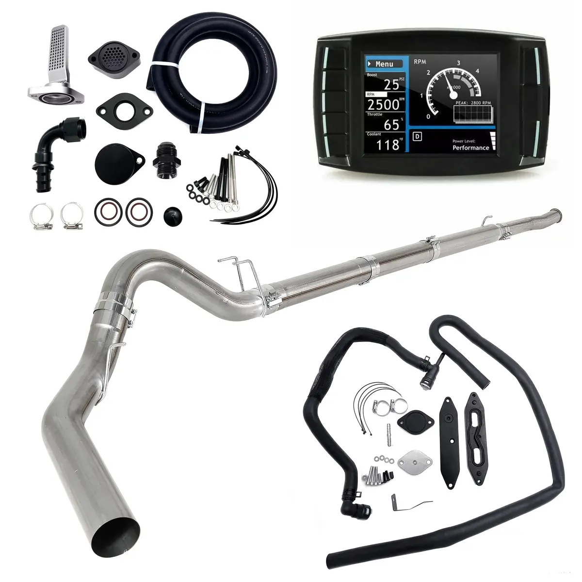 5" Dpf/Egr/Def/Ccv Delete 2011-2019 6.7L Ford Powerstroke All-In-One Kit 1
