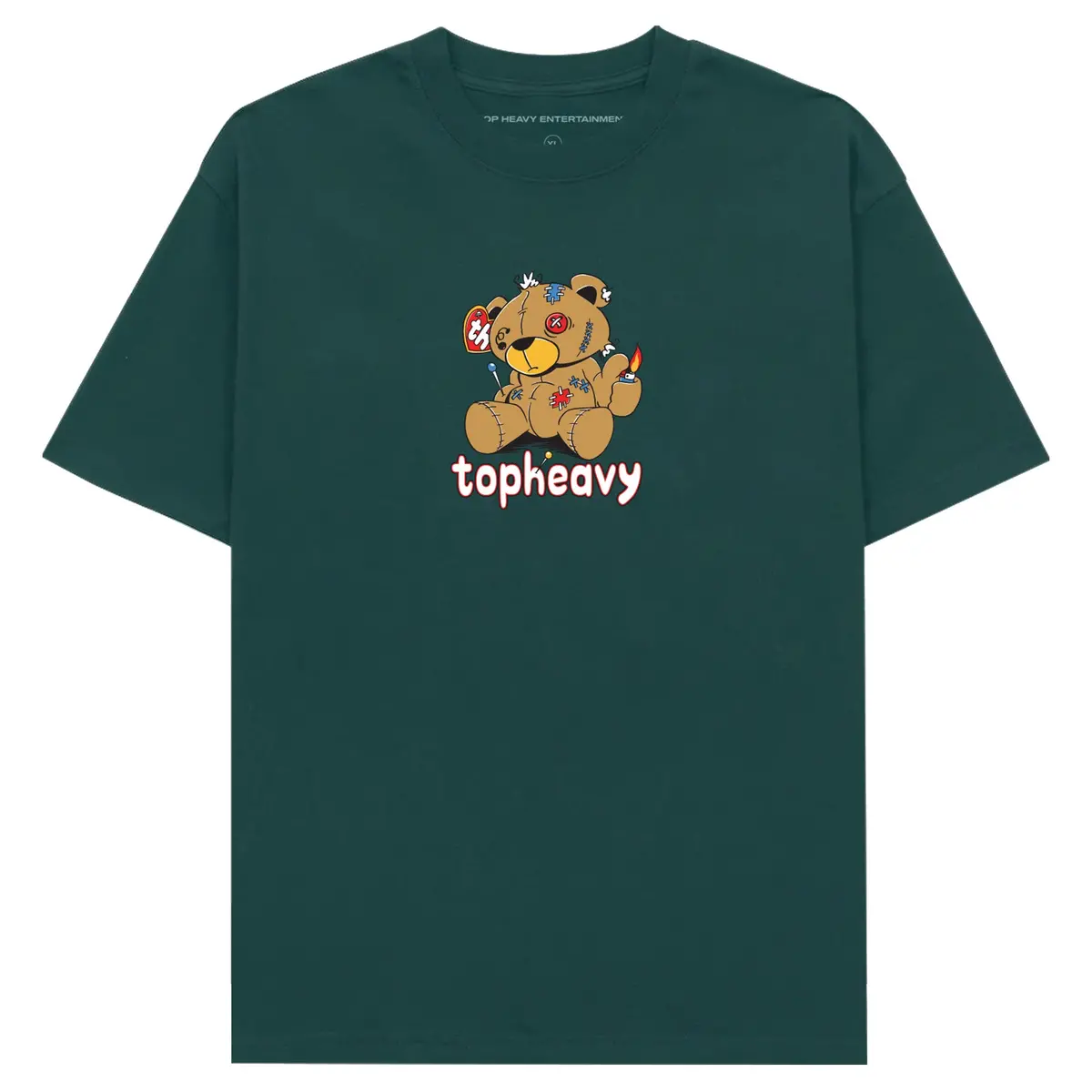 Top Heavy Bear Minimum Tee Forest Green 1