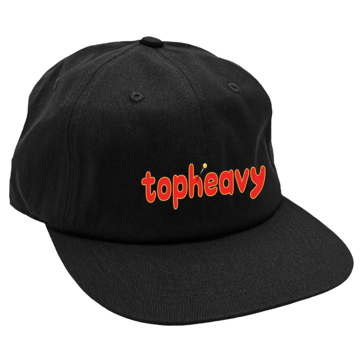 Top Heavy Pinned Hat Black 1