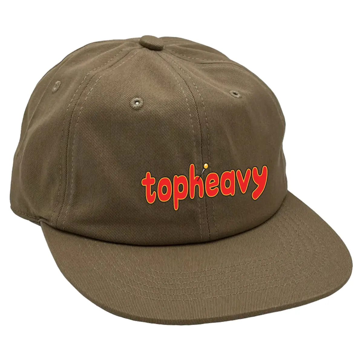 Top Heavy Pinned Hat Brown 1