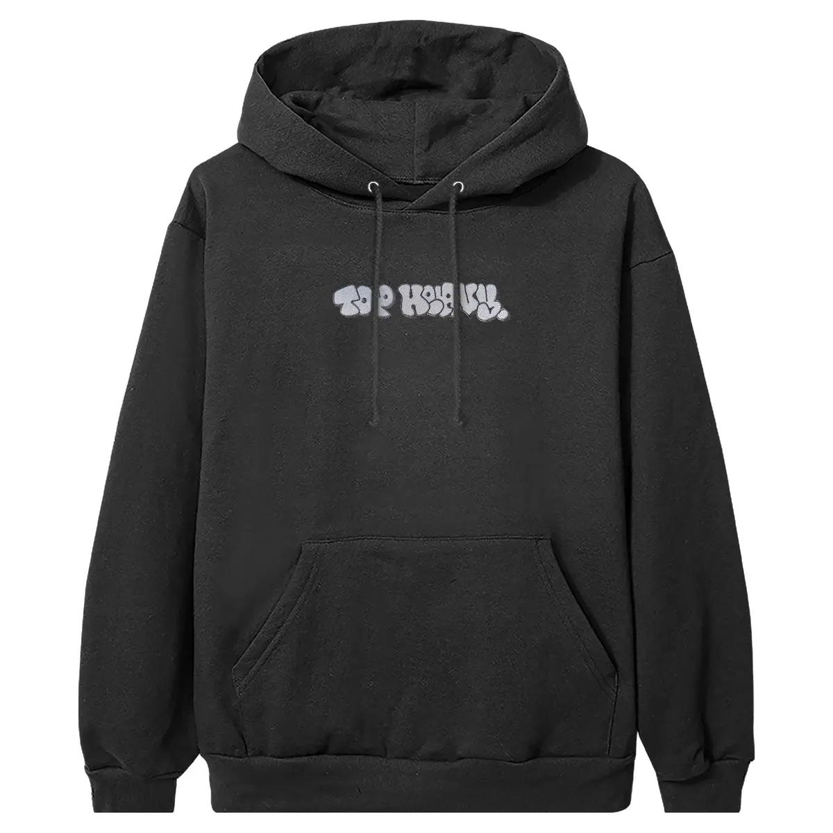 Top Heavy Throwie Emb Hoodie Black 1