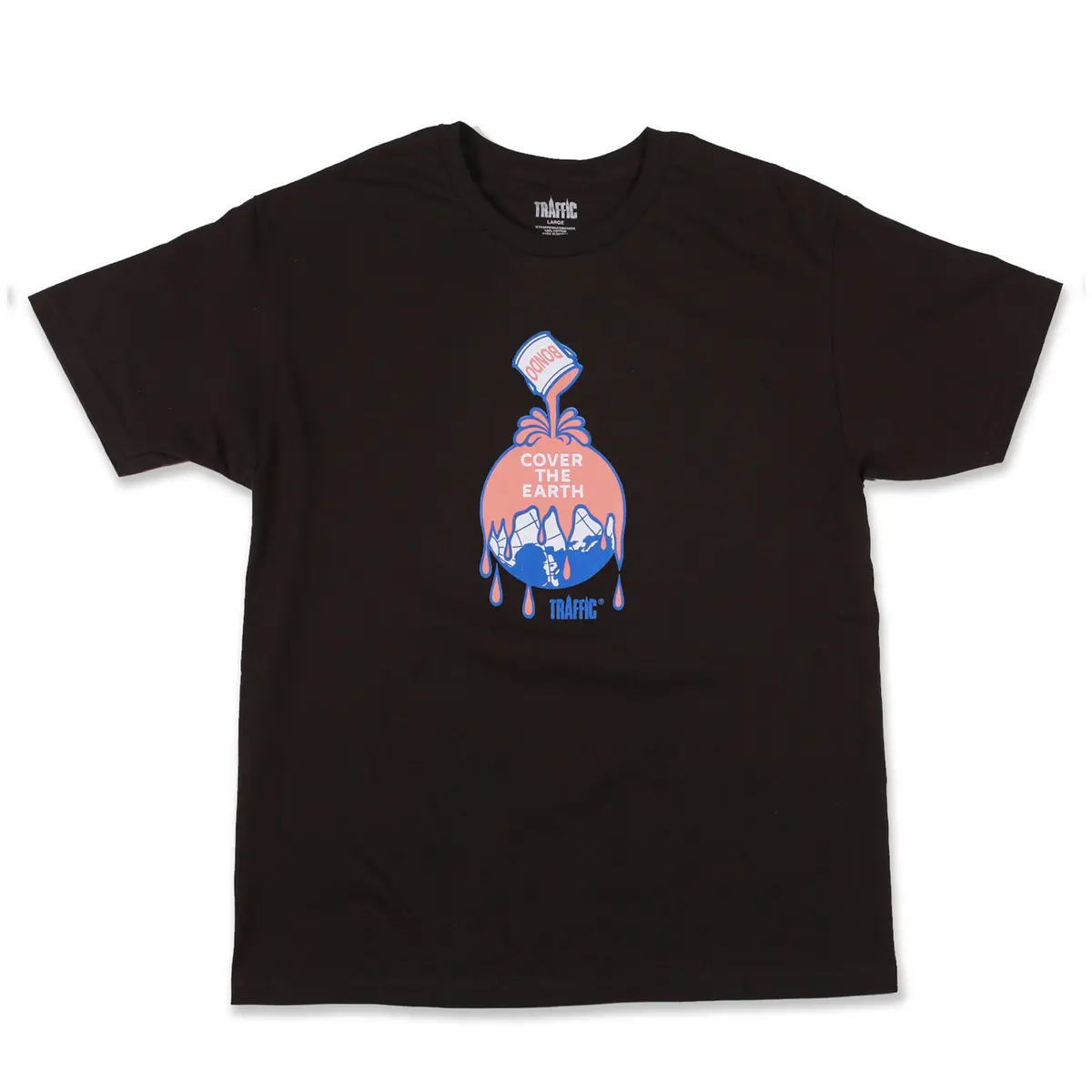 Traffic Cover The Earth Tee Black 1