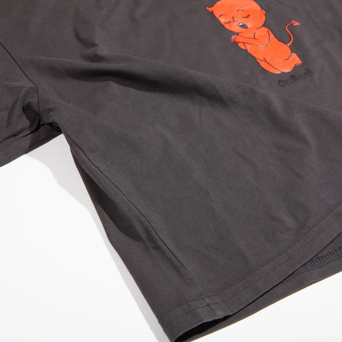 Orchard Thoughts & Prayers Crop Tee Coal 2