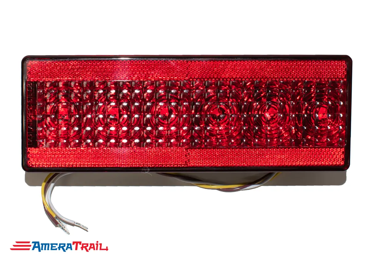 Low Profile Multi-Function Led Taillight, Driver, Stop / Turn / Tail / Side Reflector / Tag Light - Tecniq 1