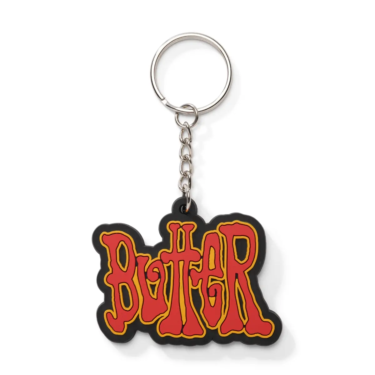 Butter Goods Tour Rubber Key Chain Red/Yellow 1