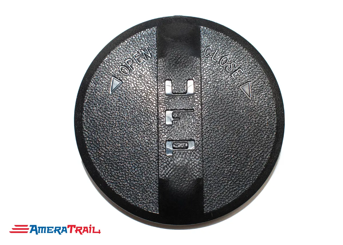 Ufp A-60 / A-75 Actuator Outer Member Cap - 2 1/2", Screw On, Black Plastic 1