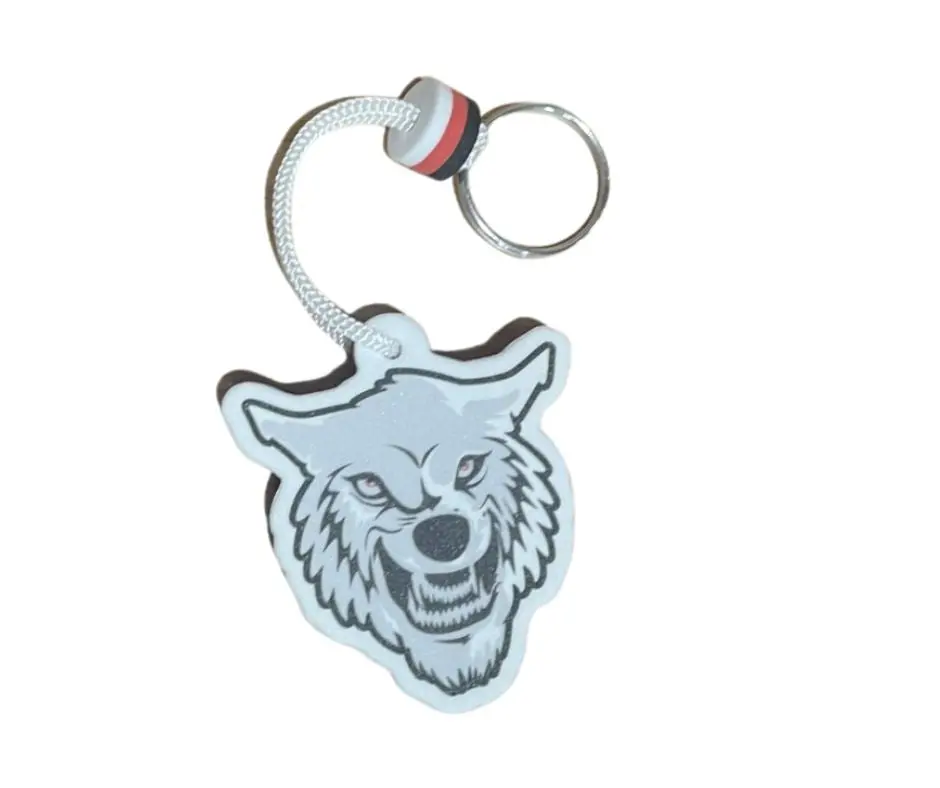 Patv Wolfhead Floating Keychain 1