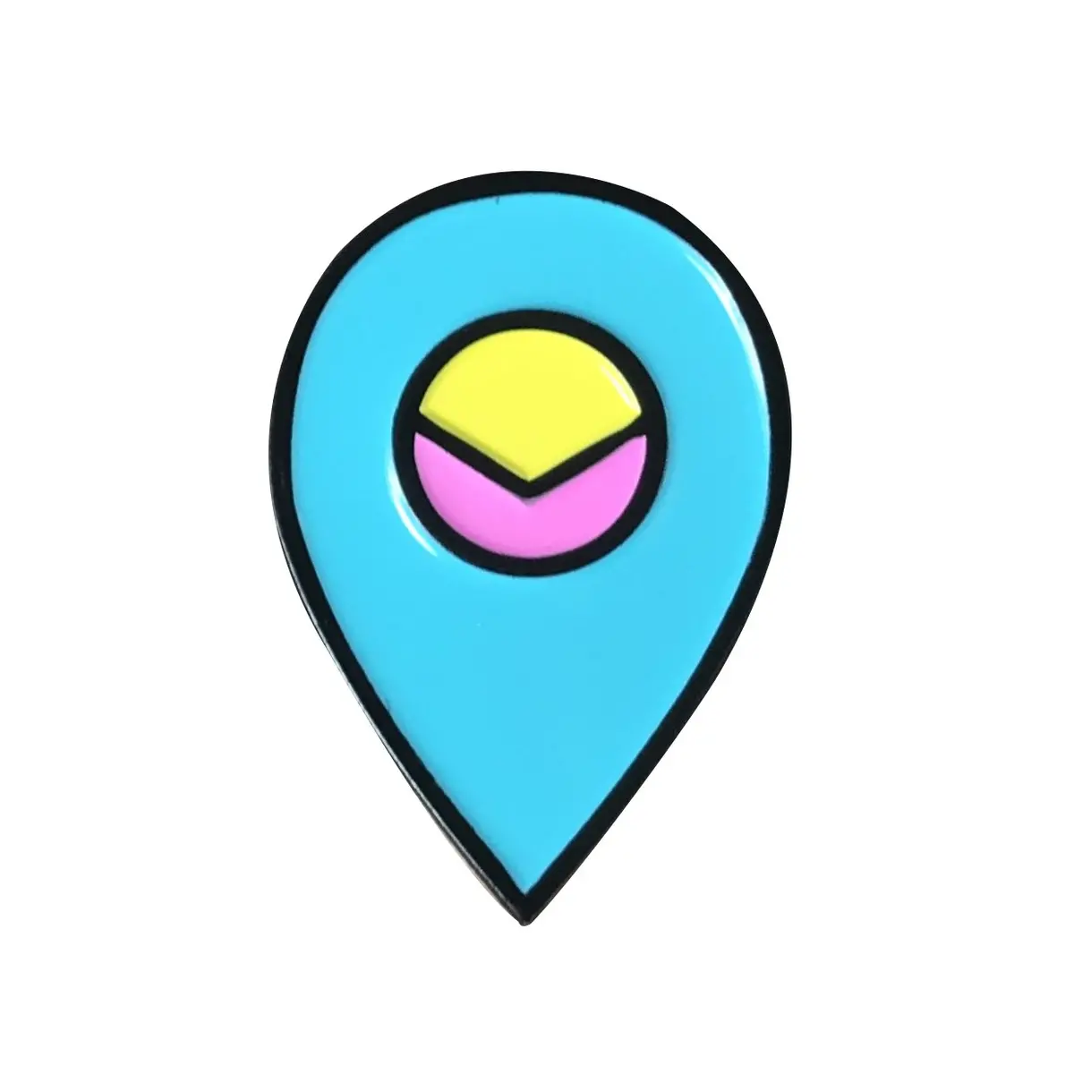 Visit Logo Enamel Pin 1