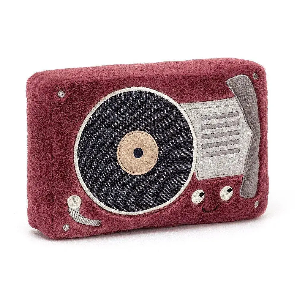 Jellycat Wiggedy Record Player One Size - H9" X W6" 1