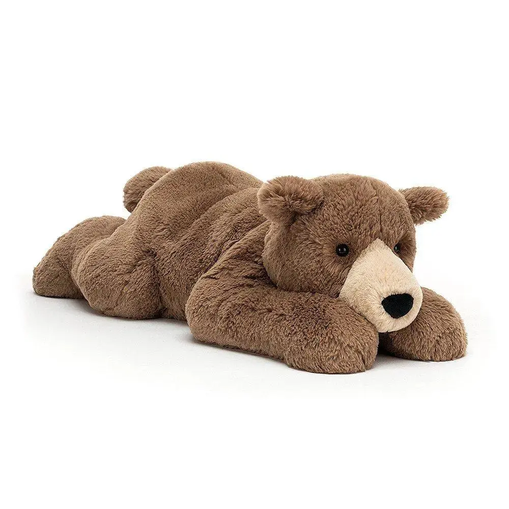 Jellycat Woody Bear Lying Pose 1